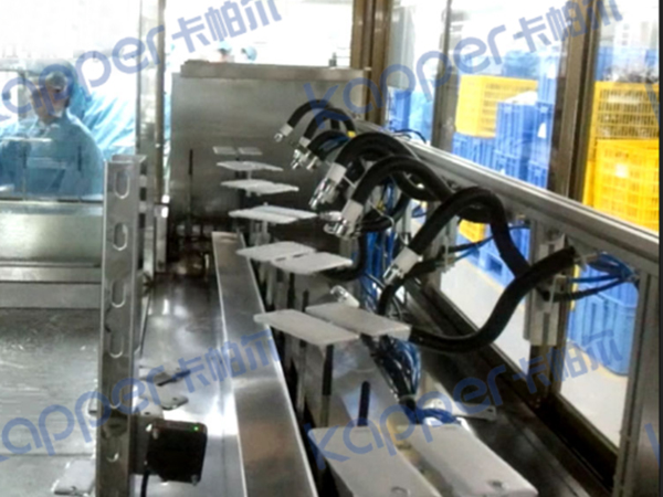 Mobile phone shell spraying production line